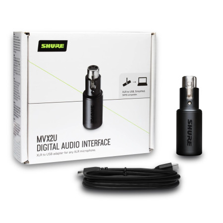 Shure MVX2U - Skaitmeninė garso sąsaja