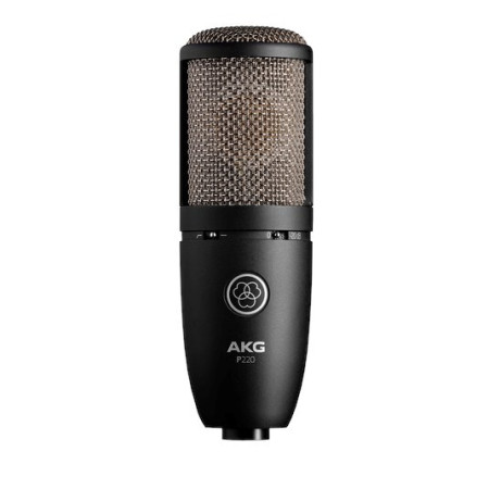 AKG P220 - didelės diafragmos kondensatorinis mikrofonas, juodas