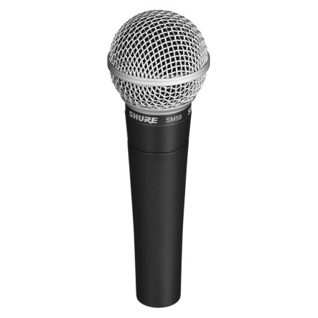 Shure SM58 - juodas scenos/pasirodymų mikrofonas