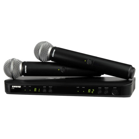 Shure BLX288E/SM58 belaidė sistema su dviem SM58 mikrofonais