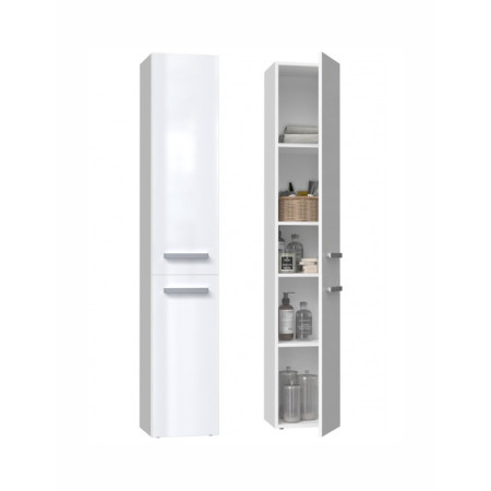 Vonios spintelė NEL II, balta, blizgi