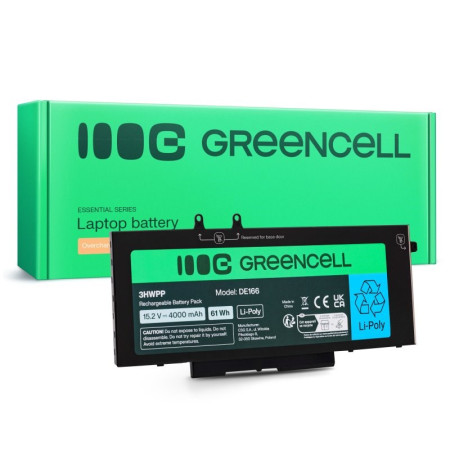 GREEN CELL AKUMULIATORIUS DE166 DELL, 4000 mAh, 15,2 V
