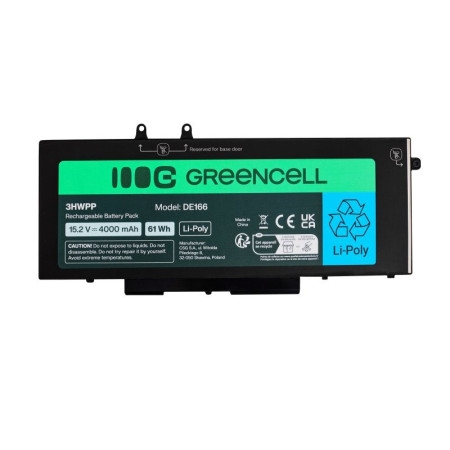 GREEN CELL AKUMULIATORIUS DE166 DELL, 4000 mAh, 15,2 V