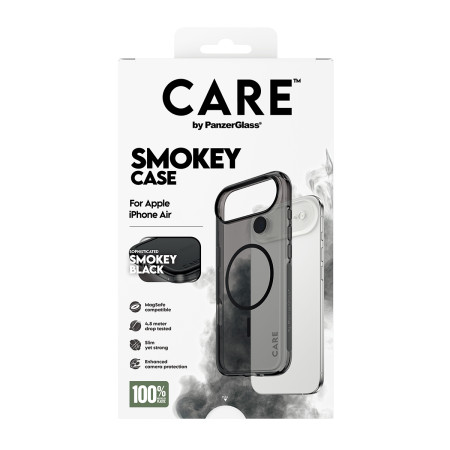 PanzerGlass CARE by ® Flagship Case Urban Explorer Smokey su Black MagSafe iPhone Air