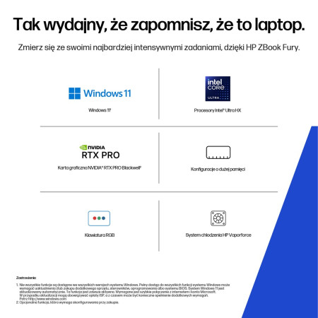 HP Zbook Fury 16 G1i Nešiojamasis kompiuteris