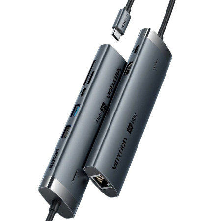Vention USB-C 8-in-1 doko stotis 4K 60Hz