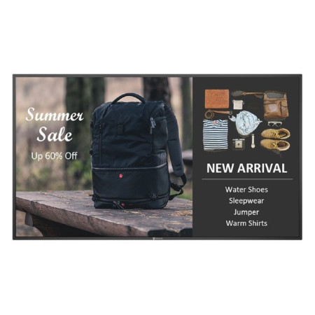 AG Neovo QM-6502 Skaitmeninis informacinis ekranas 64.5" 4K Ultra HD