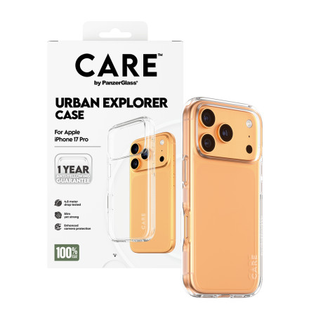 PanzerGlass CARE by ® Flagship Case Permatomas Urban Explorer iPhone 17 Pro