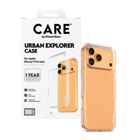 PanzerGlass CARE by ® Flagship Case Permatomas Urban Explorer iPhone 17 Pro Max
