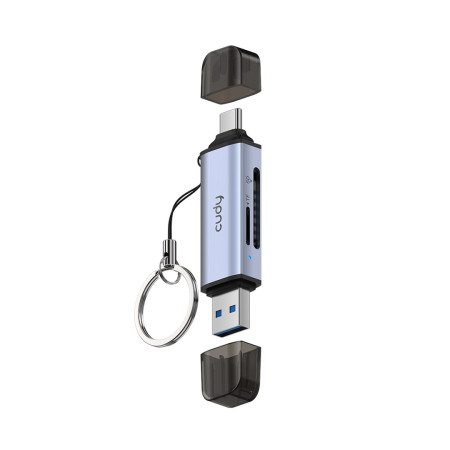 CUDY UH200 2-in-1 USB 3.0 kortelių skaitytuvas