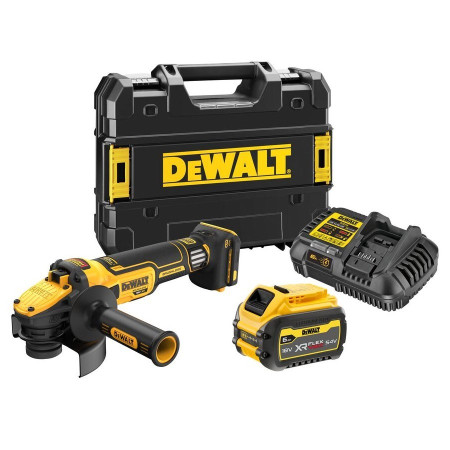 DeWalt DCG409VST1-QW kampinis šlifuoklis 125 mm 18V