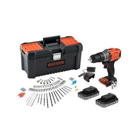 BLACK+DECKER 18 V BCD383D2TA gręžtuvas/suktuvas