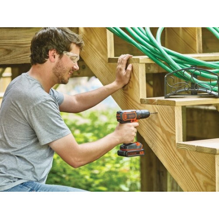 BLACK+DECKER 18 V gręžtuvas/suktuvas CDC18BAFC-QW