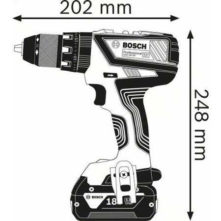 Bosch akumuliatorinis gręžtuvas 12V Li-Ion 1300 RPM