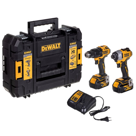 DEWALT GALVANINIŲ ĮRANKIŲ RINKINYS COMBO DCK2062M2T (DCD709+DCF809) 18V 2X4,0AH