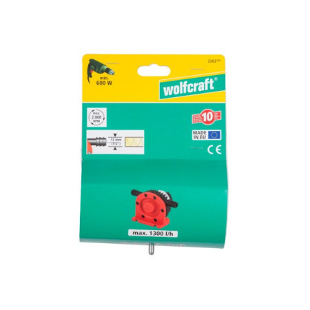 Wolfcraft 2202000 polimeriniu korpusu siurblys (1300 l/h)