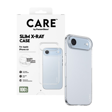 PanzerGlass CARE by Fashionable Case Transparent X-Ray Soft Basic iPhone Air mobiliojo telefono dėklas
