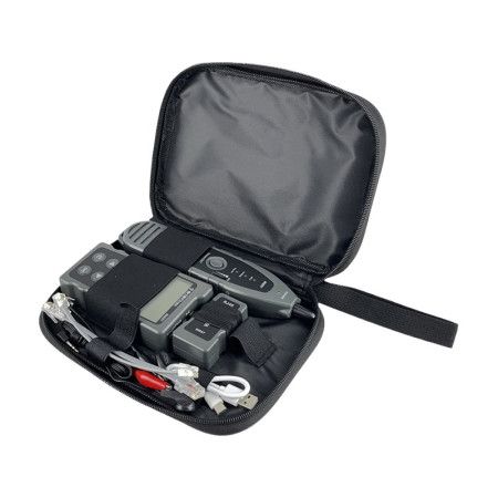 A-LAN NI057 tinklo kabelio testeris PoE testeris, juodas