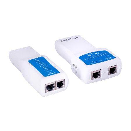 Lanberg NT-0402 tinklo laidų tikrintuvas PoE bandiklis Mėlyna, Balta