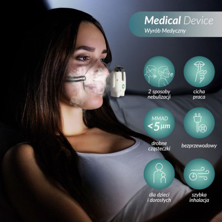 NENO ATEMO nešiojamas ultragarsinis inhaliatorius