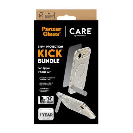PanzerGlass® | CARE by ® 3-in-1 Funkcija Kick Bundle iPhone Air