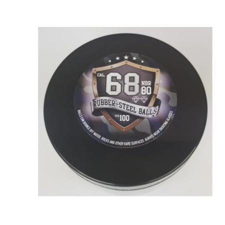 Gumos ir metalo rutuliai Apsauga Power cal. 68-100 vnt.