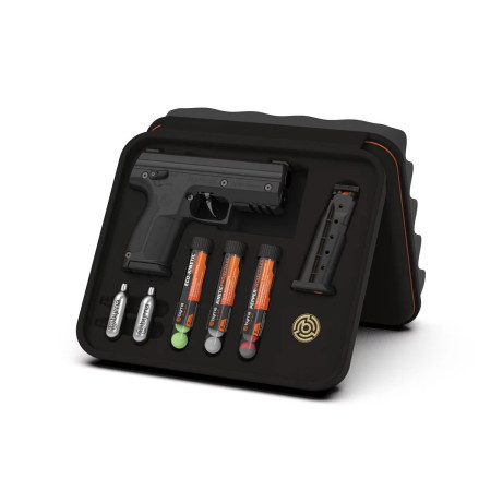 Guminių ir pipirinių kamuoliukų pistoletas BYRNA SD BLACK cal.68 CO2 8 g Juoda