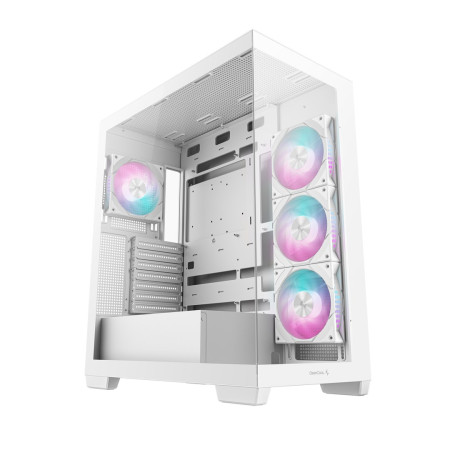 DeepCool CG580 4F WH „Midi Tower“ kompiuterio korpusas, Balta