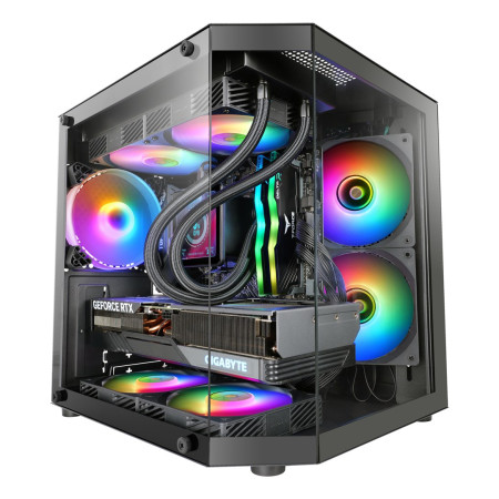 Mars Gaming MC-3TLITE „Mini Tower“ kompiuterio korpusas, Juoda