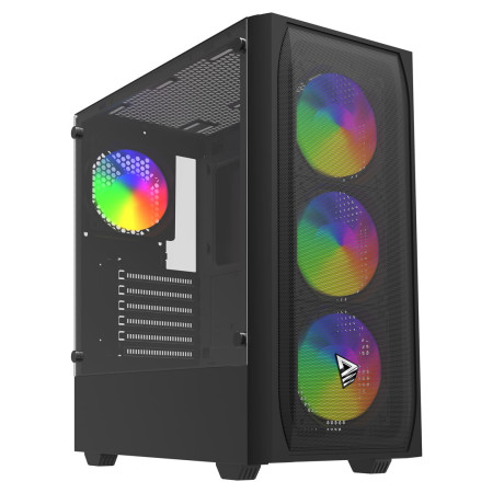 SAVIO Noctis Flow RGB Kubas Juoda