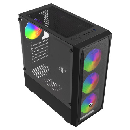 SAVIO Noctis Flow RGB Kubas Juoda