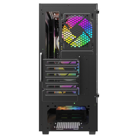 SAVIO Noctis Flow RGB Kubas Juoda
