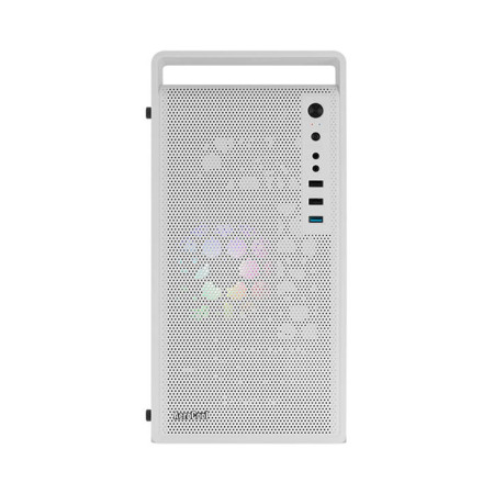 Aerocool Korpusas PGS CS-109-G-WT-v1 FRGB Baltas
