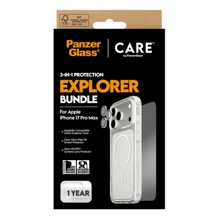PanzerGlass ® | CARE Flagship 3-in-1 Urban Explorer Bundle iPhone 17 Pro Max