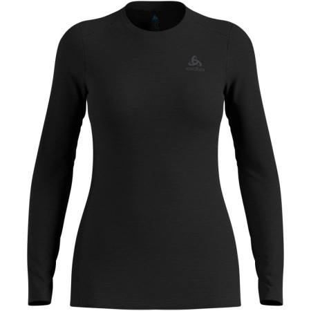 ODLO Merino 160 BL Top Crew Neck l/s moteriškas marškinėlis, dydis S, juodas