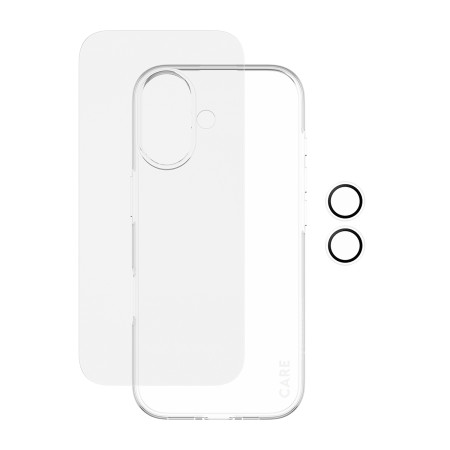 PanzerGlass SAFE CARE 3-in-1 Madingas Combo Rinkinys iPhone 17 Skaidri ekrano apsauga