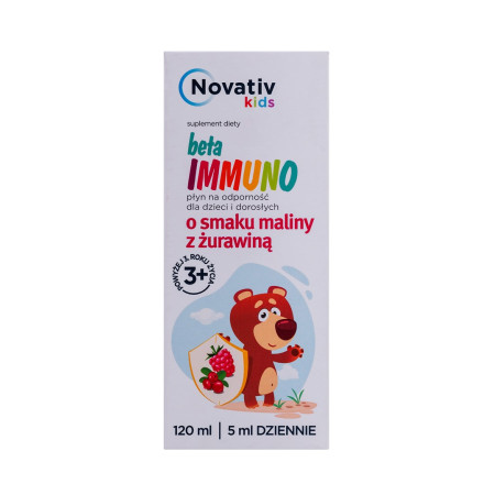 Novativ Kids Beta Immuno skystis imunitetui 120ml