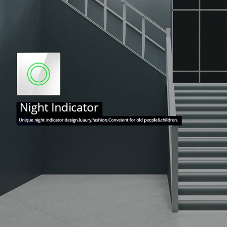 Maclean jutiklinis šviesos jungiklis, baltas