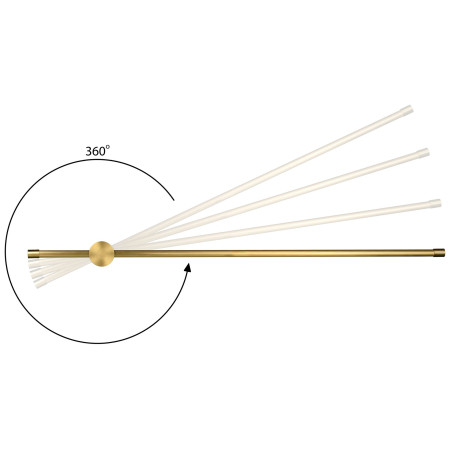 Activejet AJE-HILTON WW Sieninis Apšvietimas Auksas Tinka Naudojimui Viduje 9W