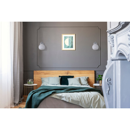 Activejet IRMA nikelio spalvos sieninis šviestuvas E27