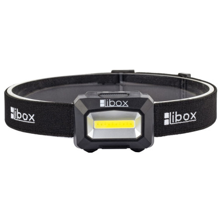 Libox LB0107 žibintuvėlis Juoda Ant galvos tvirtinamas žibintuvėlis LED
