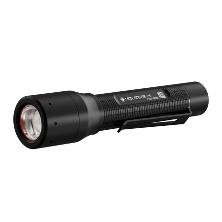 Ledlenser P5 juodas žibintuvėlis su spaustuku LED