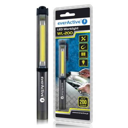 everActive WL-200 3W COB LED tikrinimo žibintuvėlis