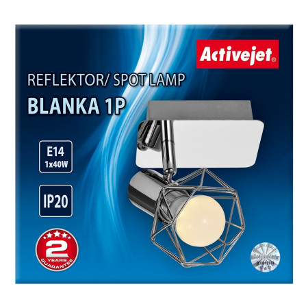 Activejet AJE-BLANKA 1P sieninis apšvietimas E14