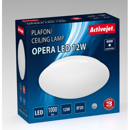 Activejet AJE-OPERA LED 12W lubų šviestuvas