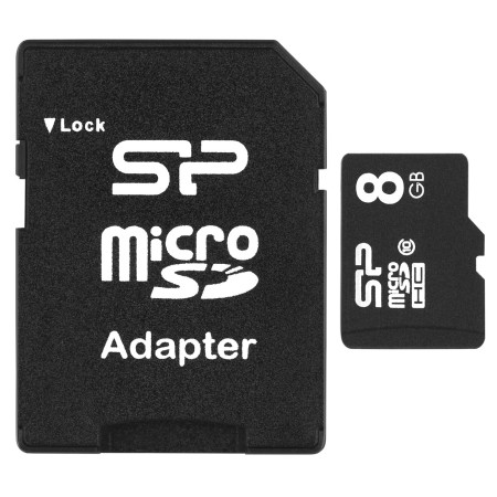 Silicon Power 8GB MicroSDHC atminties kortelė