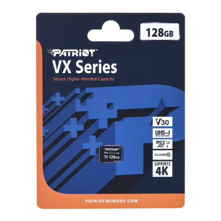 Patriot Memory 128GB MicroSDXC VX Series UHS-I Klasės 10