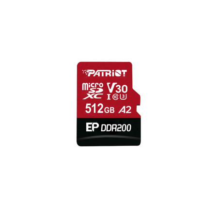 Patriot Memory EP DDR200 512 GB MicroSDXC 160/120 MB/s atmintis