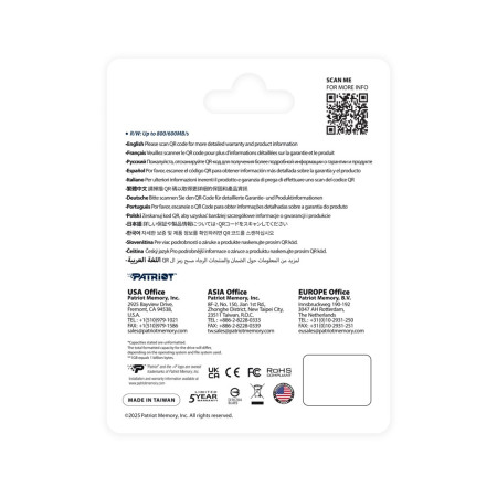 Patriot Memory EP Express 512 GB MicroSDXC 800/600 MB/s atmintis