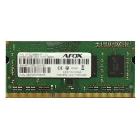 AFOX SO-DIMM DDR3 8GB atminties modulis 1600 MHz